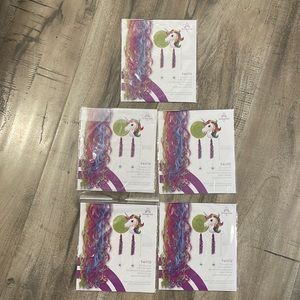 5 Colorful Fringe Balloon Tails